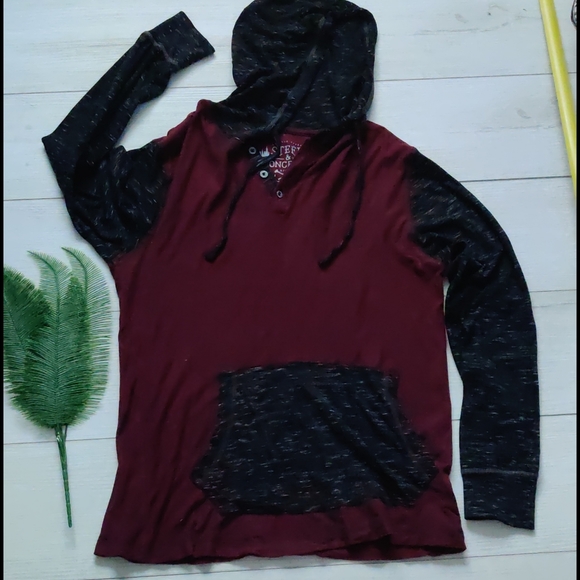 *💖 2/$15 or 4/$25, two tone hooded long sleeve shirt - Picture 1 of 12